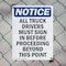 Signmission All Truck Drivers Must OSHA Notice Sign, Plastic, 7in W x 10in L, 2PK OS-2PACK-NS-P-710-V-15227 - alternate 5